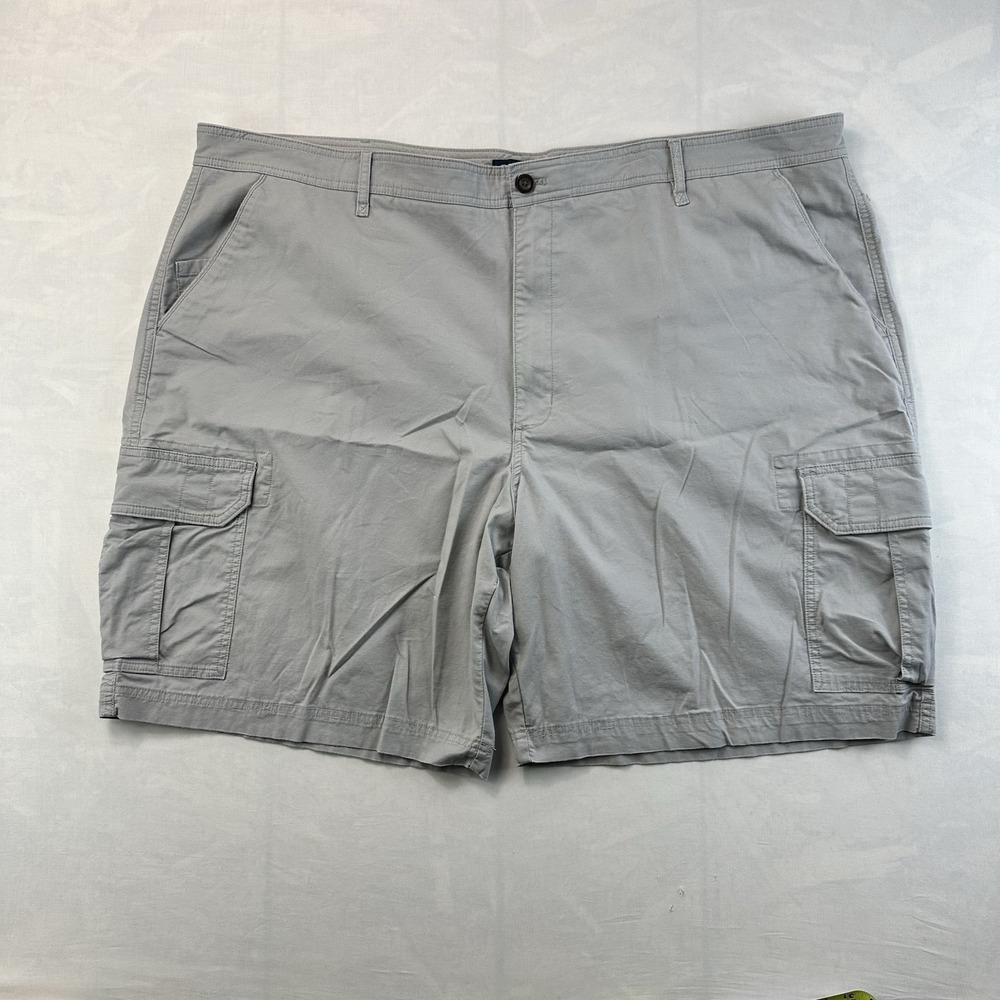Chaps Men's Cargo Shorts Gray Stretch Cotton Blend Casual Utility Size 50